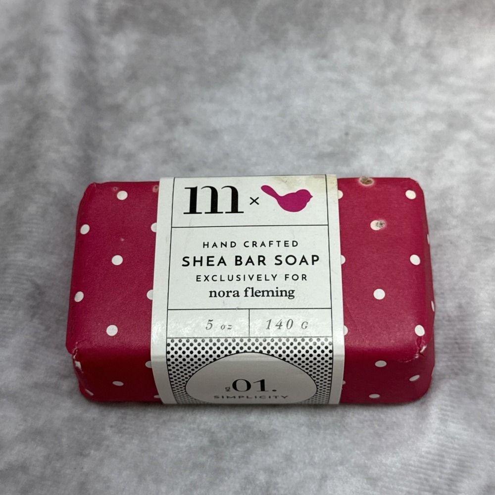 Nora Fleming Retired Dot Soap Hand Crafted Shea Bar Exclusive 5oz Hypoallergenic